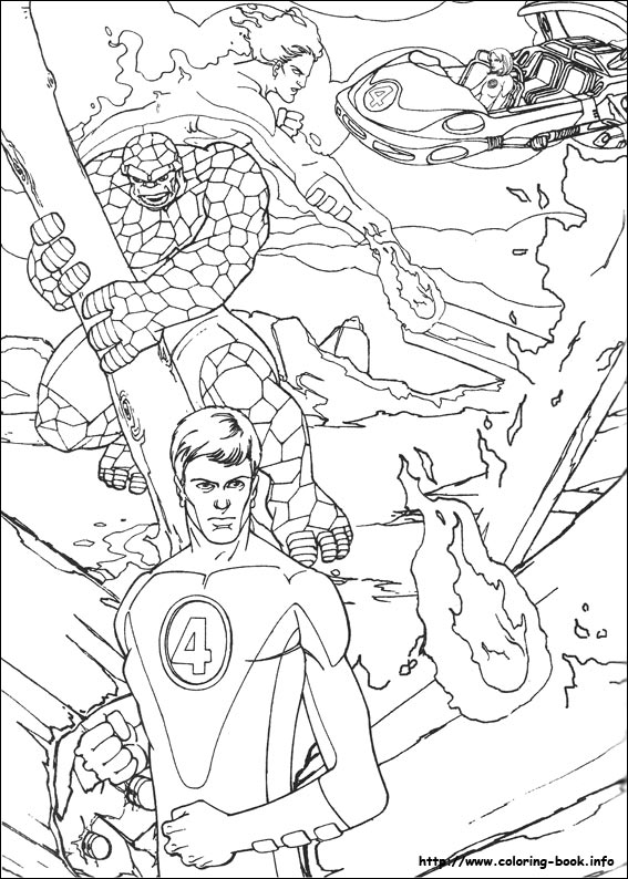 Fantastic Four coloring picture